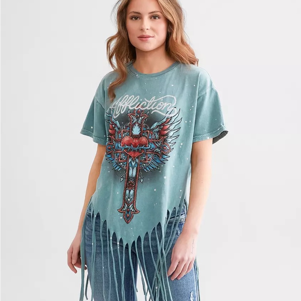 Rosary Fringe T-Shirt - L